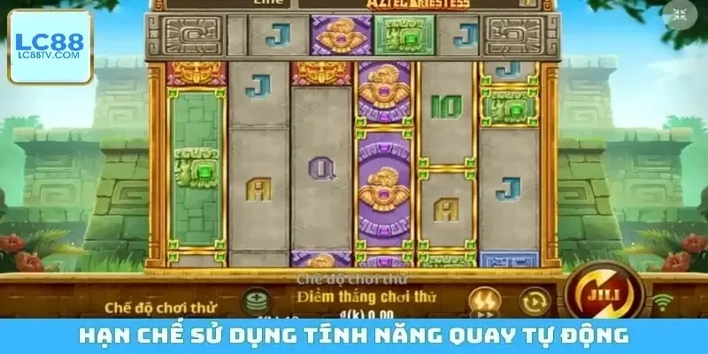 Hạn chế sử dụng tính năng quay tự động